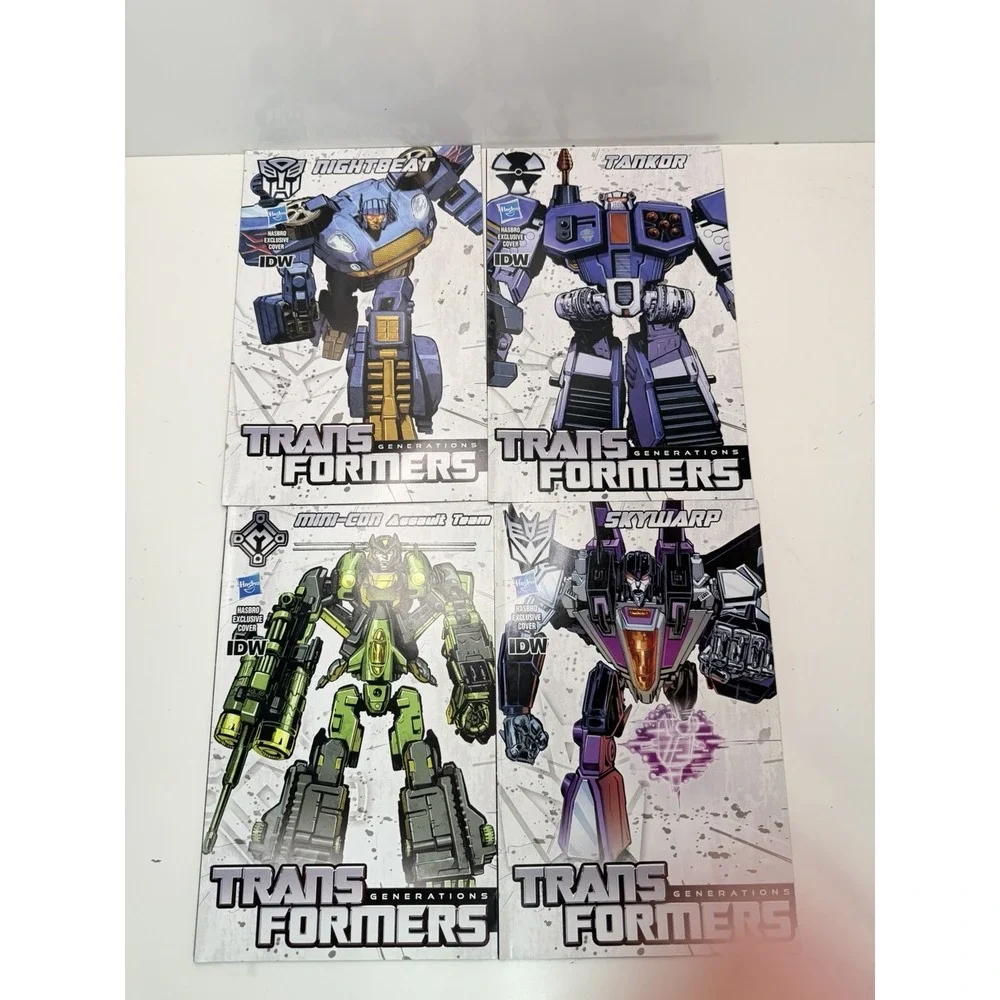 Transformers Generations IDW Hasbro Exclusive Variant Comics‎ Lot of 4